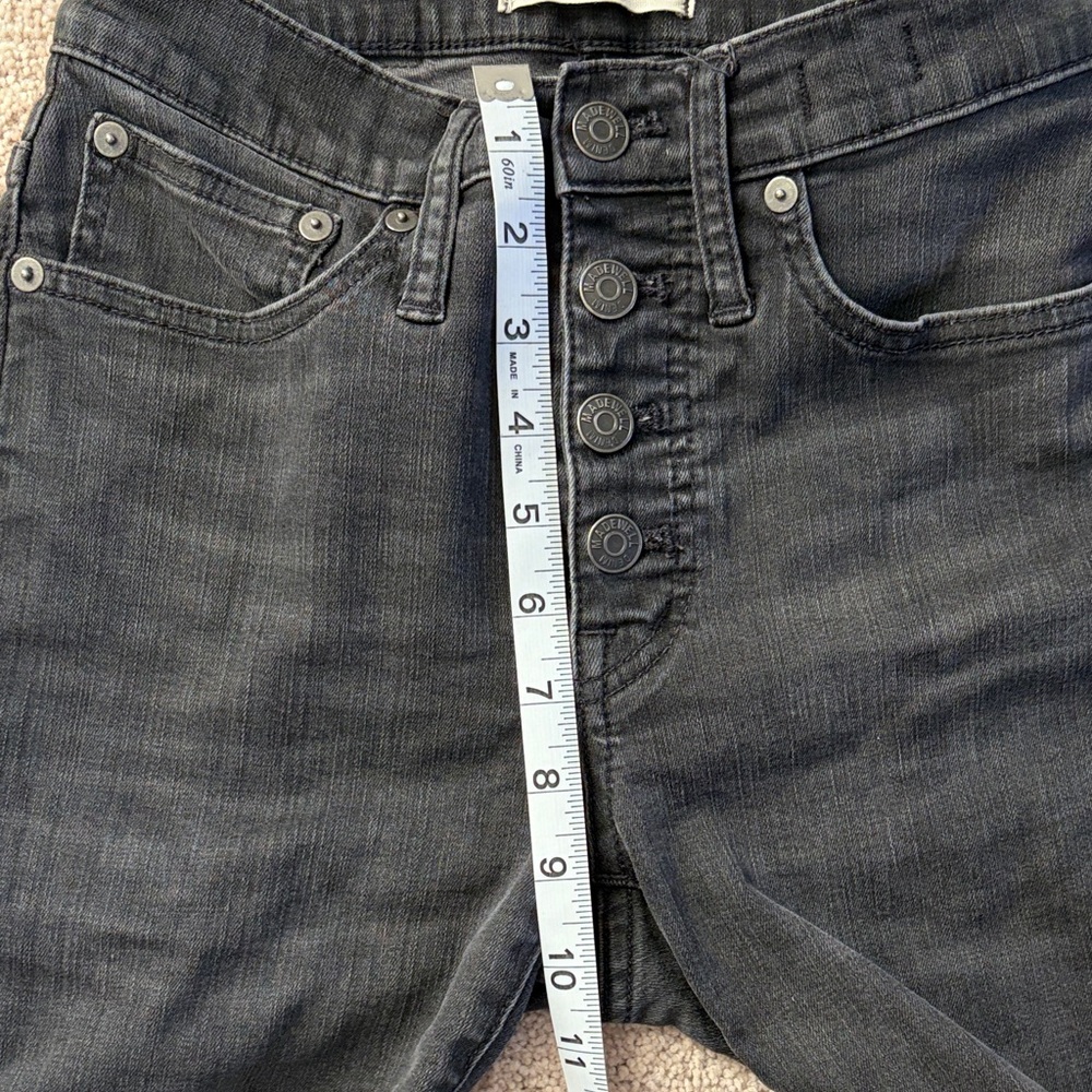 Madewell Black Cali Demi-boot Button-Fly Flare Jeans - Picture 9 of 9